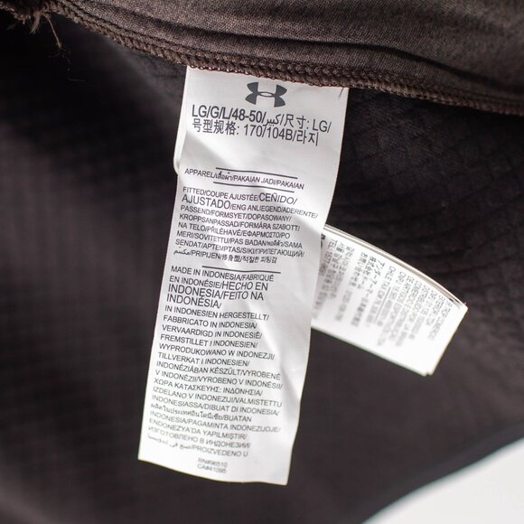 NEW Under Armour Women's Large Hooded Gore Windstopper Black Grey Zip Up Jacket - Picture 7 of 11